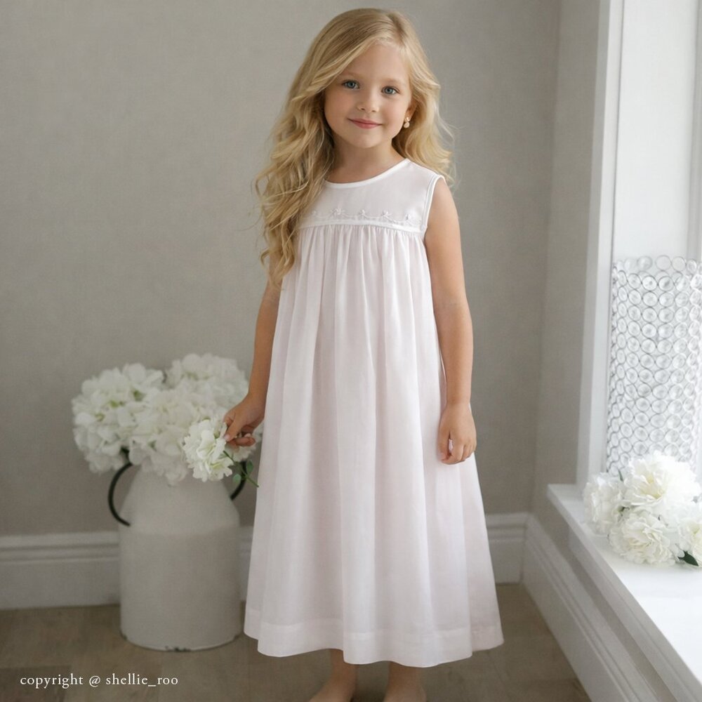 Strasburg Dress Vintage Heirloom Cotton Sundress Pink Size 6 Portrait Vacation